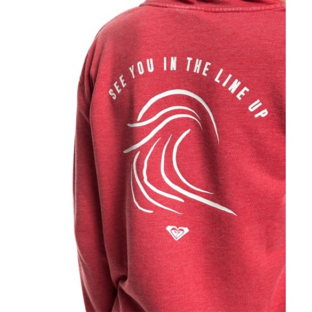🏖️Roxy Red Moon Rising Wave Hoodie, Sz. M🏖 - Picture 2 of 7